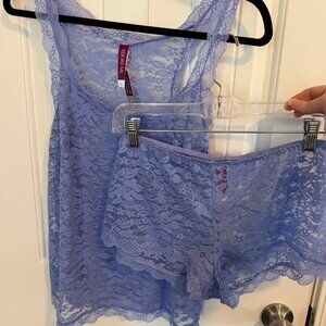 Adore Me Lace Camisole and shorts